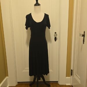 Chic Black Midi Dress for Women
